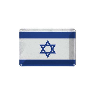 vianmo Blechschild Wandschild 18x12 cm Israel Fahne Flagge