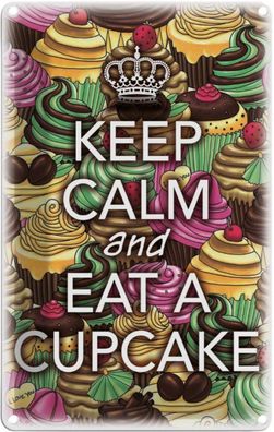 Blechschild 20x30 cm - Keep Calm And Eat A Cupcake