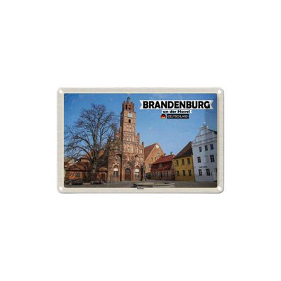 Blechschild 18x12 cm - Brandenburg an der Havel Rathaus