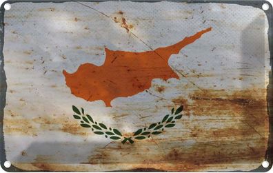 vianmo Blechschild Wandschild 20x30 cm Zypern Fahne Flagge