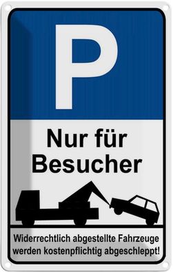vianmo Blechschild 20x30 cm gewölbt Parkplatzschild Nur für Besucher