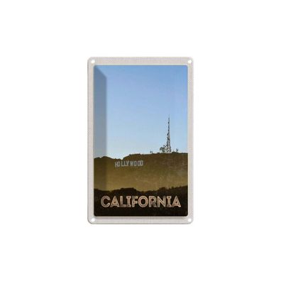 Blechschild 18x12 cm - California Amerika Hollywood Star
