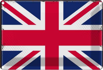 vianmo Blechschild Wandschild 20x30 cm Union Jack Vereinigtes Königreich Großbrita...