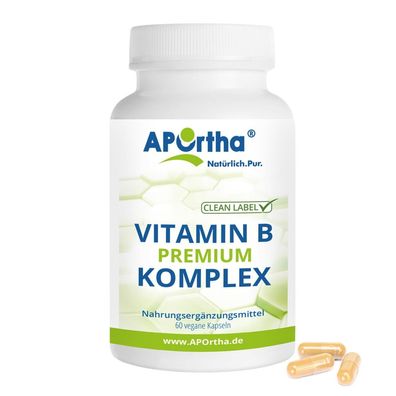 Aportha Vitamin-B-Komplex Premium - 60 vegane Kapseln