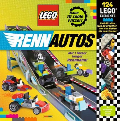 LEGO - Rennautos: Geschenkset mit 10 Modellen, Buch, 124 LEGO Elementen und eine