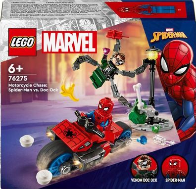 LEGO® Marvel Super 76275 Motorrad-Verfolgungsjagd: Spider-Man vs. Doc Ock