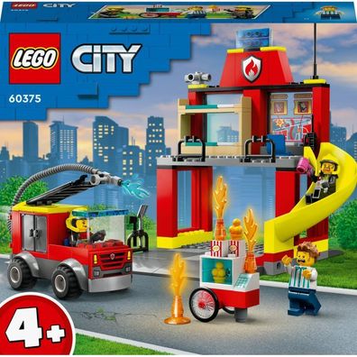 LEGO City 60375 Feuerwehrstation und Löschauto