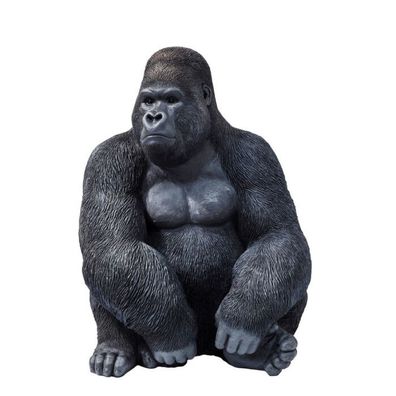 KARE Design Deko Figur Monkey Gorilla Side XL Schwarz 76cm 39378
