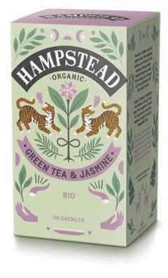 Hampstead Tea 3x Organic Dreamy Jasmine Green Tea 40g