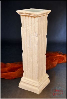 Säule Leuchtsäule Lampe Antike Blumensäule Ständer Marmor Griechische Stuckgips