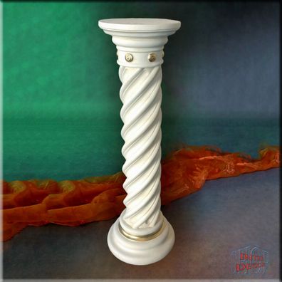 Dekosäule Säule Antike Blumensäule Sockel Ständer Griechische Marmor Stuckgips