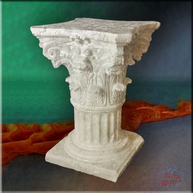 Säule Dekosäule Antike Blumensäule Ständer Marmor Optik Griechische Kunstharz