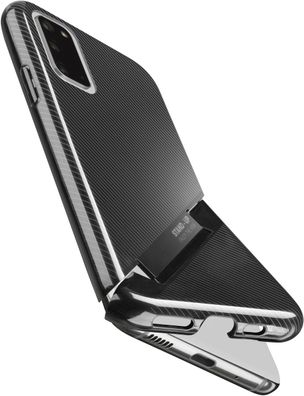 Cellularline Stand Case für Samsung Galaxy A41, schwarz