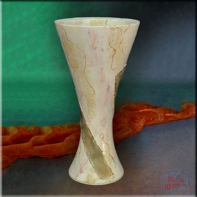 Bodenvase Vase Blumenvase Antike Amphore Pflanzenvase Marmor Optik Kunstharz