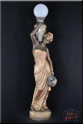 Lampe Bodenlampe Stehlampe Göttin Frau mit Wasserkrug Antik Griechische Skulptur