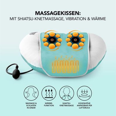 Massagekissen Maxxmee Komfort Plus Shiatsu Wärmefunktion Nacken Rücken NEU