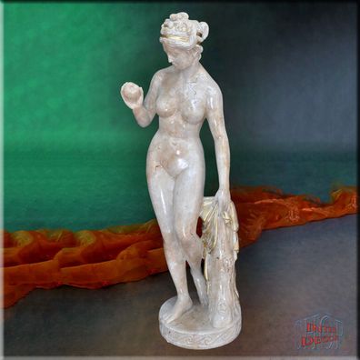 Statue Figur Antike Skulptur Eva XL Marmor Optik Büste Gartenfigur Figuren (Gr. Groß)