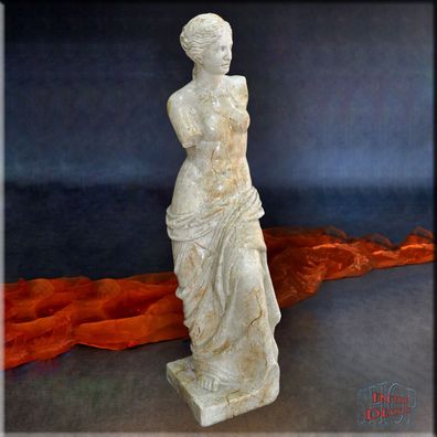 Statue Figur Skulptur Venus von Milo Griechische Marmor Optik Antike Stuckgips