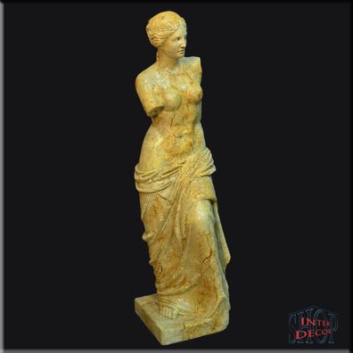 Figur Statue Venus von Milo Antike Griechische Marmor Optik Kunstharz