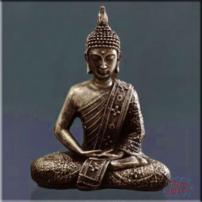 Figur Statue Dekofigur Buddha Feng Shui Thailand Meditation Thai Kunstharz