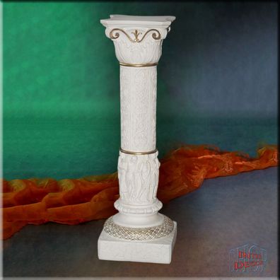Säule Dekosäule Blumensäule Antike Ständer Säulen Marmor Griechische Stuckgips