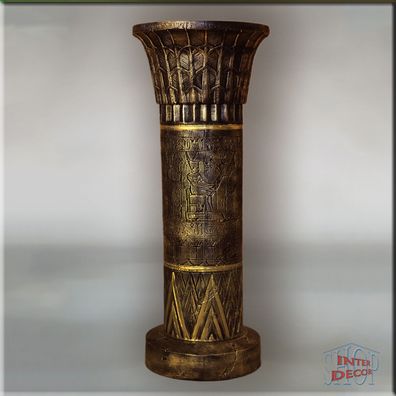 Dekosäule Säule Blumensäule Antike Sockel Ständer Ägyptische Marmor Stuckgips