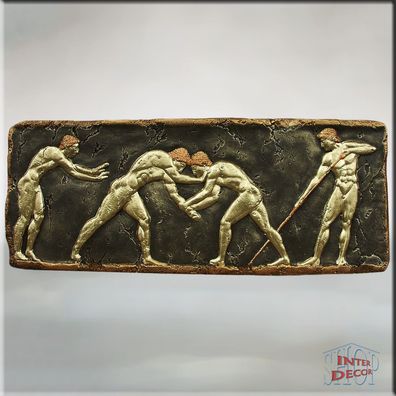 Relief Wandrelief 3D Wandbild Olimpia Ringen Flachrelief Bild Skulptur Kunstharz