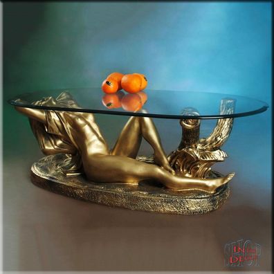 Couchtisch Glastisch Glas Tisch Wohnzimmertisch Sexy Lady Design Erotik