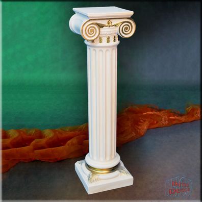 Säule Dekosäule Blumensäule Sockel Ständer Marmor Griechische Antike Stuckgips