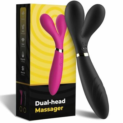 Y-WAND Massager & Vibrator Doppelkopf Schwarz