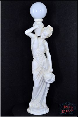 Stehlampe Lampe Bodenlampe Göttin Frau mit Wasserkrug Griechische Antik Skulptur