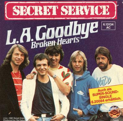 7" Cover Secret Service - L.A Goodbye
