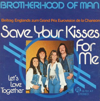 7" Cover Brotherhood of Man - Save Your Kisses for me