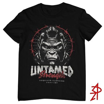 T-Shirt Hustler Spirit Untamed Strength Gorilla Money Hustler USA