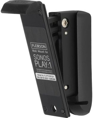 Flexson 2x Wandhalter SONOS Play:1 Wandhalterung Lautsprecherhalterung Stahl schwarz