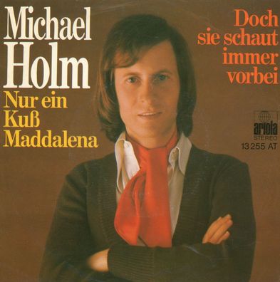 7" Cover Michael Holm - Nur ein Kuß Maddalena