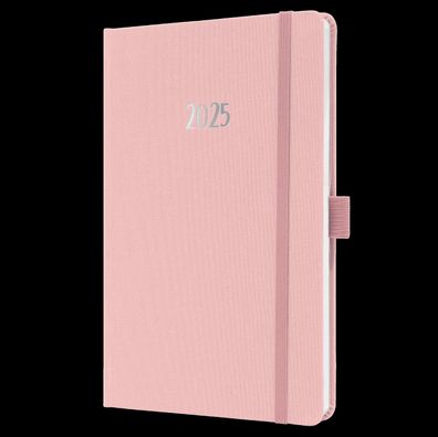 Wochenkalender Jolie 2025 Hardcover ca. A5 soft pink 174S.