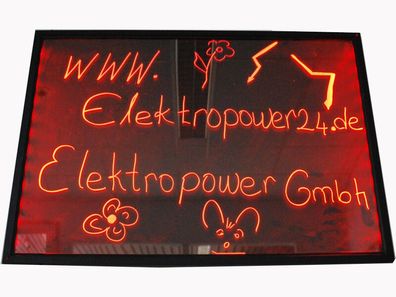 LED Schreibtafel Licht-Tafel Werbetafel Beleuchtung Writing Board 50x30x1,2cm