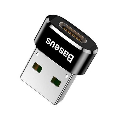 BASEUS USB-A - USB-C Adapter Dongle Stecker Laden Audio/ Video Schwarz Plug&Play
