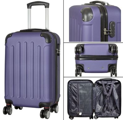 Hartschalen-Koffer Reisekoffer Suitcase Trolley aus ABS hoch Qaulitativ Blau ??