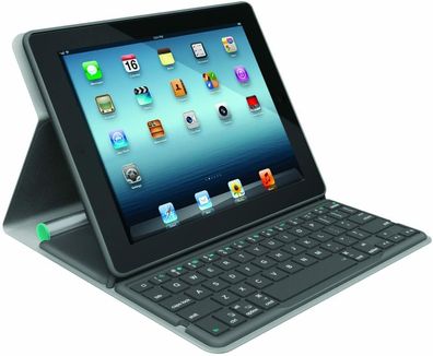 Logitech Keyboard Bluetooth Solar Tastatur Folio cover Apple iPad 2/3/4 QWERTZ