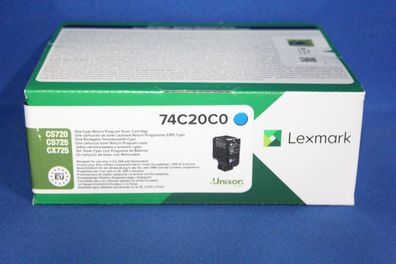Lexmark 74C20C0 Toner Cyan -A