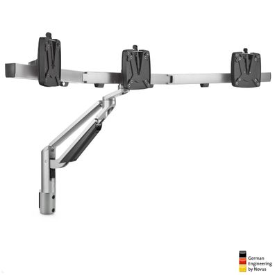 Novus Clu Plus X3 Monitorhalter fér 3 Monitore an TSS Säule, silber