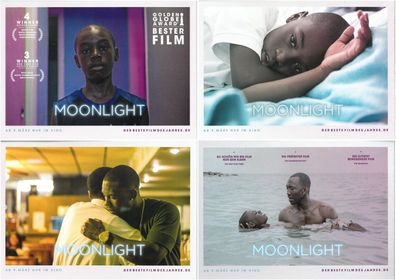 Moonlight - 4 Original Kino-Aushangfotos -Alex R. Hibbert, Ashton Sanders- Filmposter