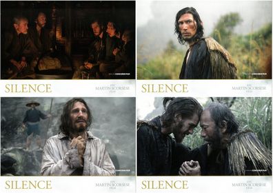 Silence - 4 Original Kino-Aushangfotos - Andrew Garfield, Liam Neeson - Filmposter