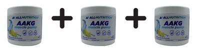 3 x AAKG Muscle Pump, Lemon - 300g