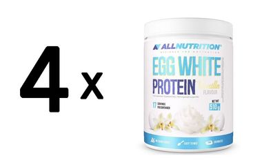4 x Egg White Protein, Vanilla - 510g