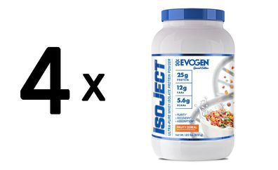 4 x IsoJect, Fruity Cereal - 832g