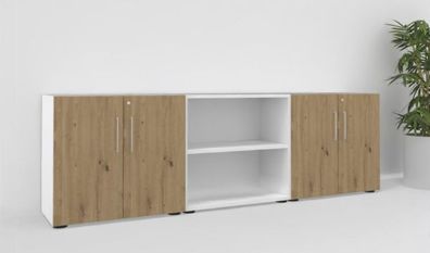 Büro Schrankwand VH15 Höhe 74,8 cm Aktenschrank Sideboard Aktenschränke Büroregal