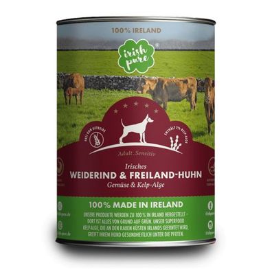 Irish Pure | Feuchtfutter | Irisches Weiderind & Freiland-Huhn Gemüse & Kelp-Alge 12